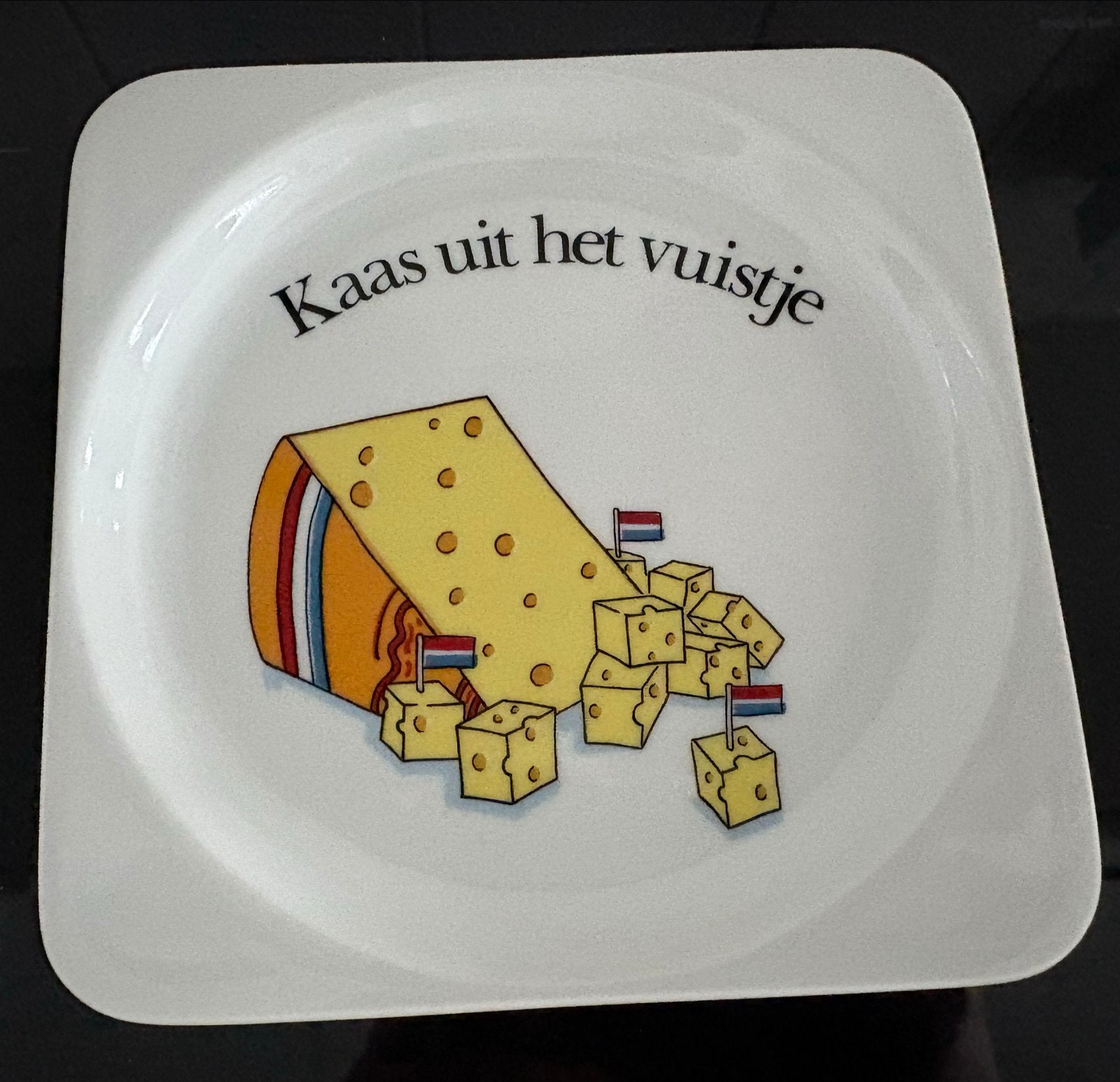 Diverse Serviesstukken: Kaasplank, Eierrek, Vierkant Bord, Gebruikt, Keramiek, Overige typen, Ophalen of Verzenden