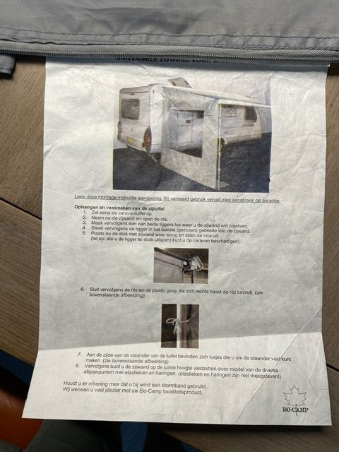 Luifel zijwand  Bocamp nieuw, Ophalen, Nieuw