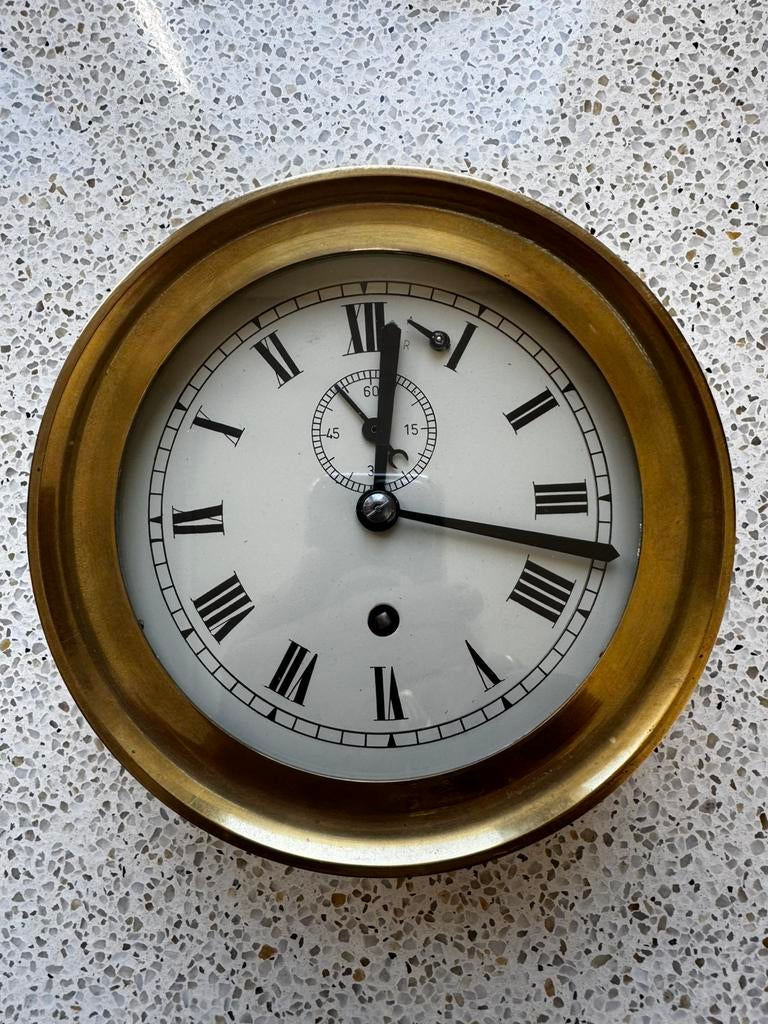 Zware scheepsklok, Antiek en Kunst, Antiek | Klokken, Ophalen of Verzenden