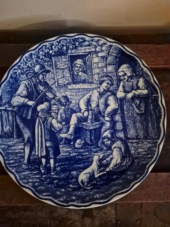 Wand bord Boch frères delft, Ophalen of Verzenden, Zo goed als nieuw