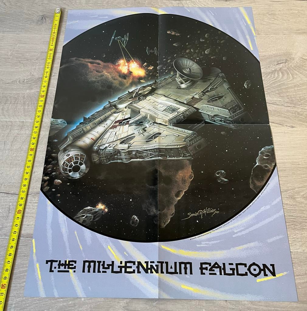 Star Wars Millennium Falcon poster, Verzamelen, Ophalen of Verzenden, Gebruikt
