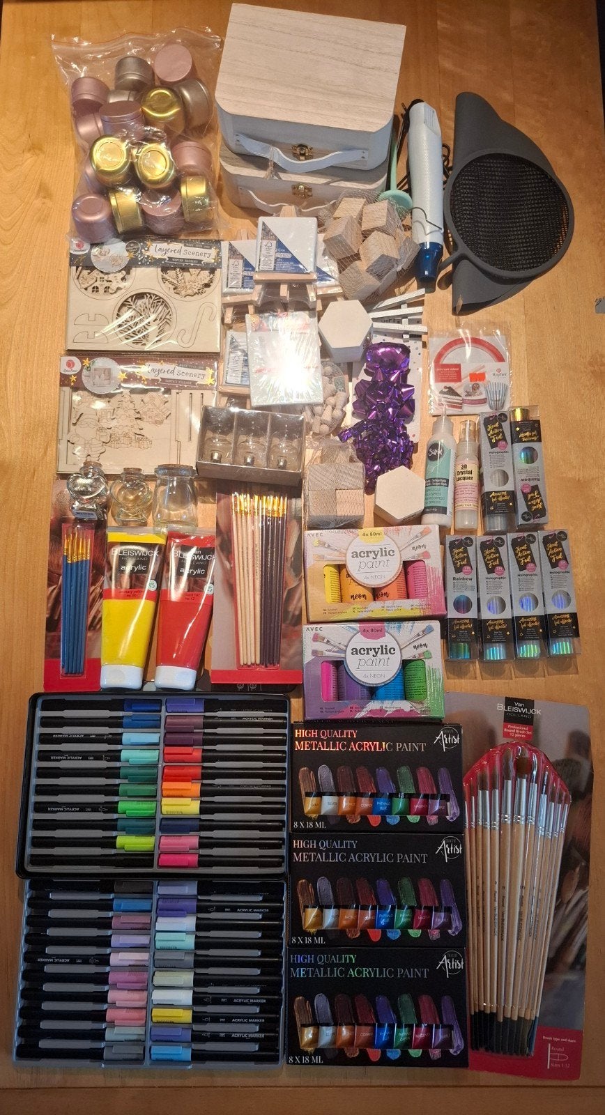 Grote knutselset: verf, stiften, kwasten, hout en meer! TEAB, Overige thema's, Nieuw, Meerkleurig, Educatief