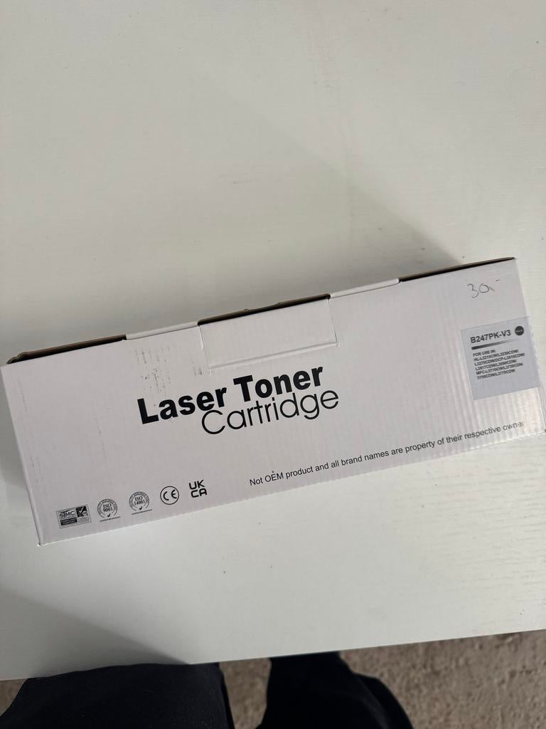 Laser Toner Cartridge B247PK-V3 Zwart, Ophalen of Verzenden, Nieuw, Toner