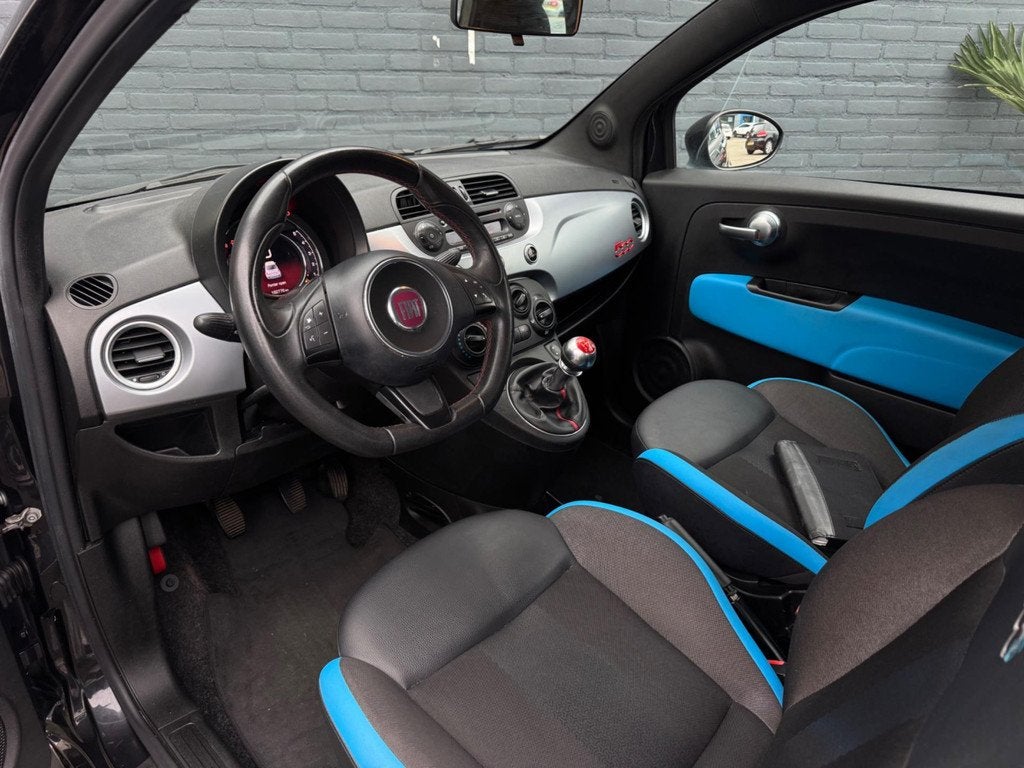 Fiat 500 1.2 Sport Virtual Blue&Me! Inruil mogelijk!, Gebruikt, 4 cilinders, 840 kg, Leder en Stof