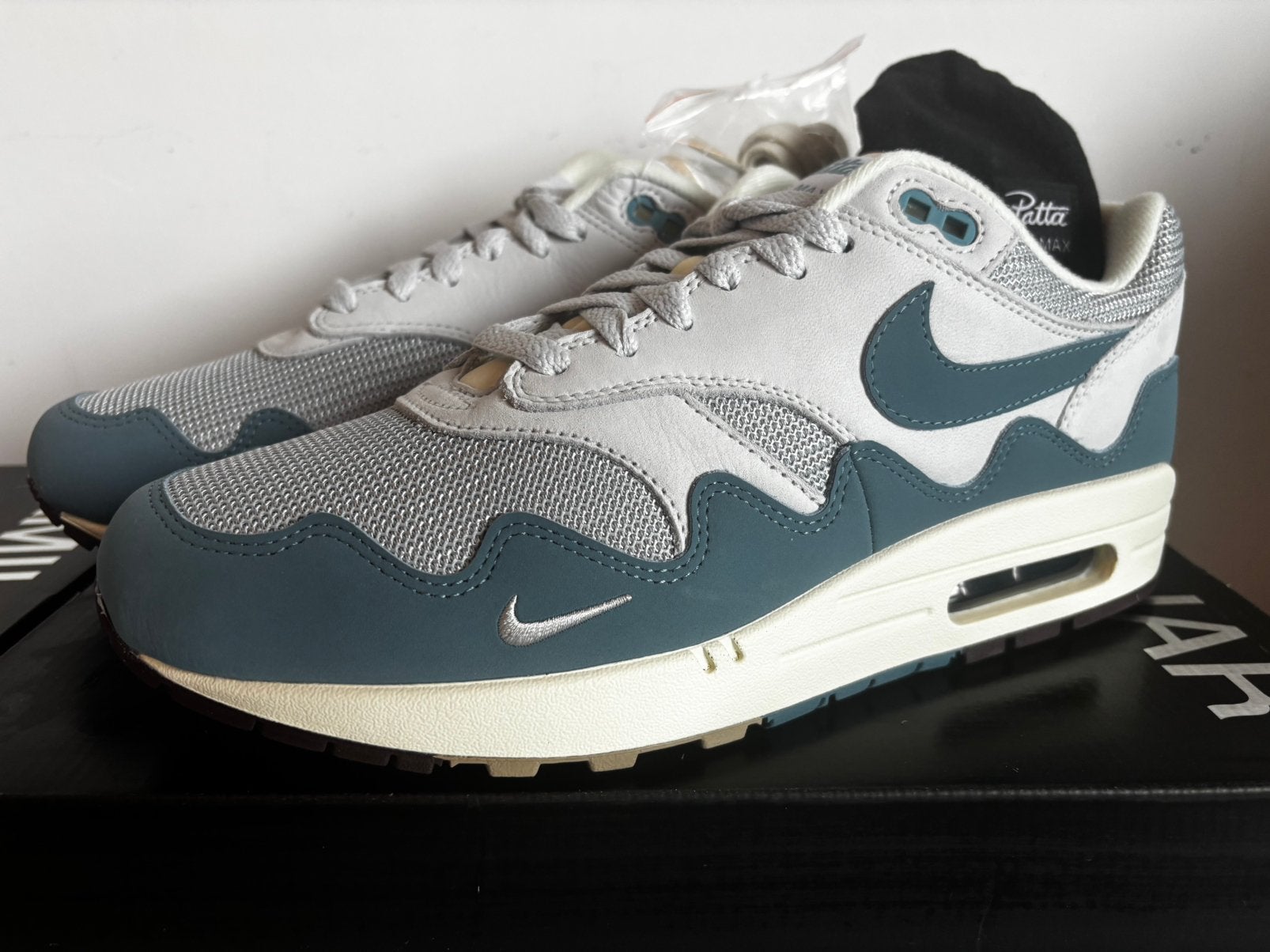 Nike Air Max 1 Patta Waves Noise Aqua, Ophalen of Verzenden, Nieuw, Blauw