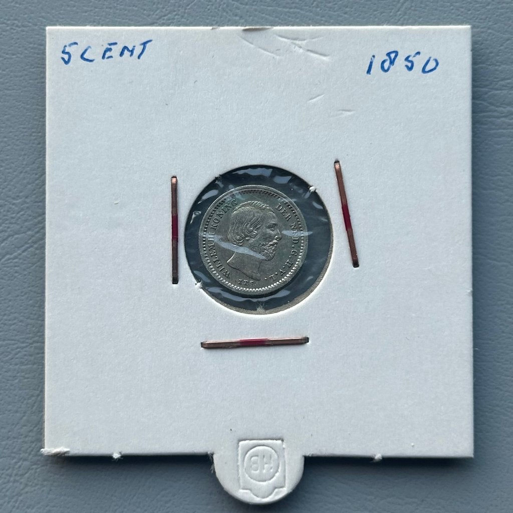 Nederlandse 5 cent 1850, Postzegels en Munten, Munten | Nederland, Ophalen, Koning Willem III