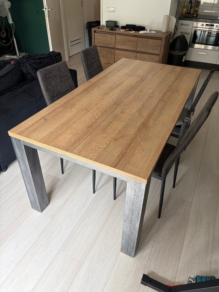 Leenbakker eettafel - 180x68x75 cm - Goede staat, Huis en Inrichting, Tafels | Eettafels, Ophalen, Gebruikt, 50 tot 100 cm, 150 tot 200 cm