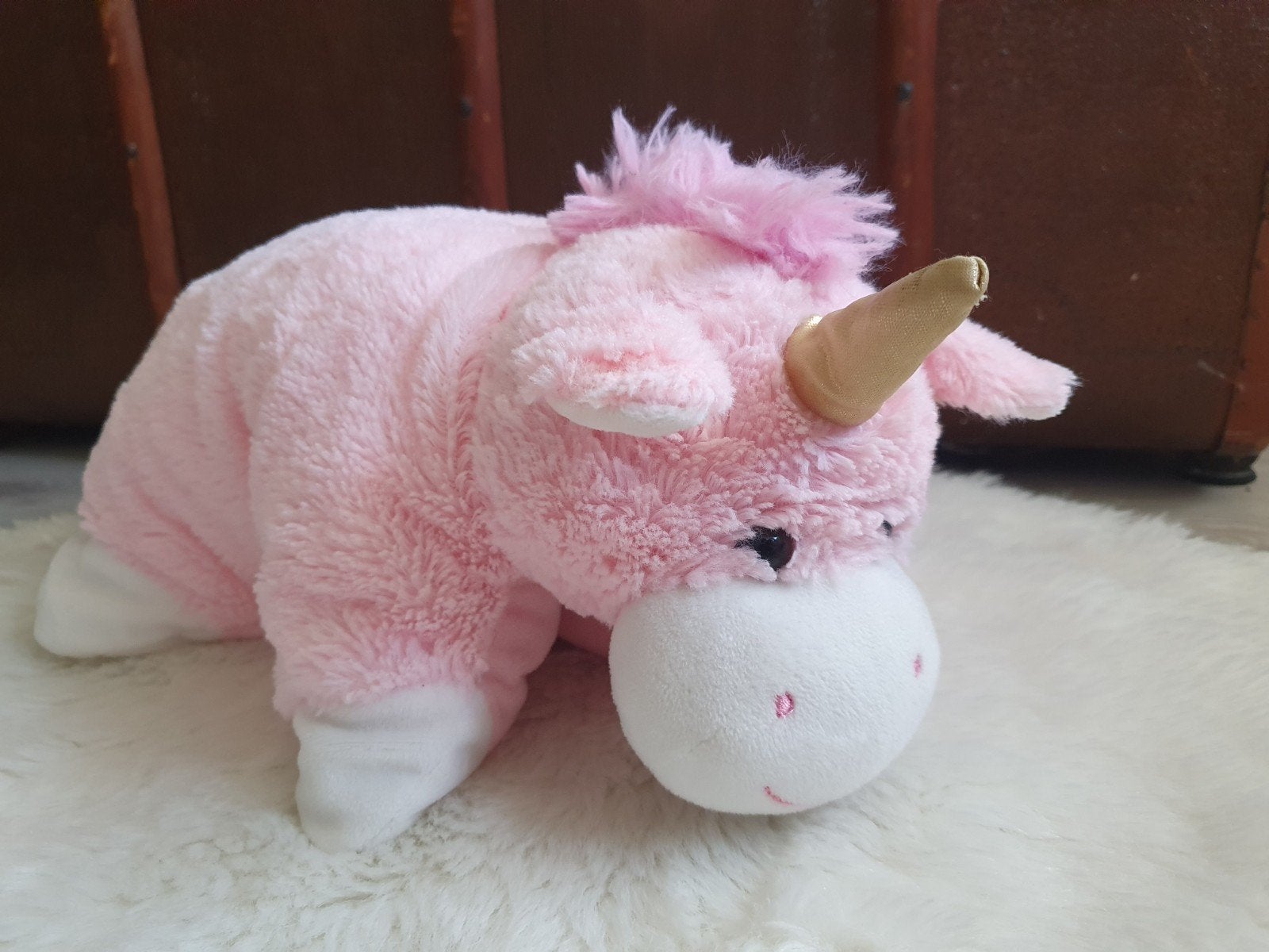 Knuffel/Kussen.  Eenhoorn, Ophalen of Verzenden, Zo goed als nieuw, Middelgroot (20 tot 80 cm), Meerkleurig
