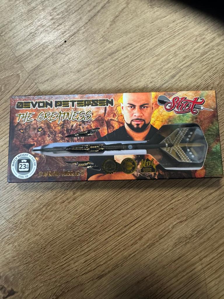 Nieuwe Devon Petersen "The Greatness" Darts - 23g, Shot, ., Nieuw, Ophalen of Verzenden