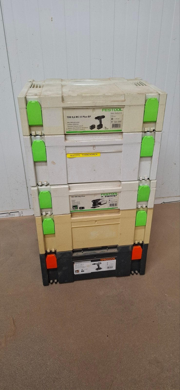 5 Systainers Fesyool / Protool, Ophalen