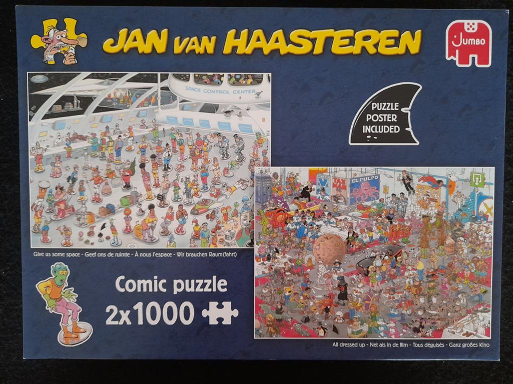 Puzzel Jan van Haasteren Geef ons de ruimte/Net als in film, Ophalen of Verzenden, 500 t/m 1500 stukjes, Zo goed als nieuw