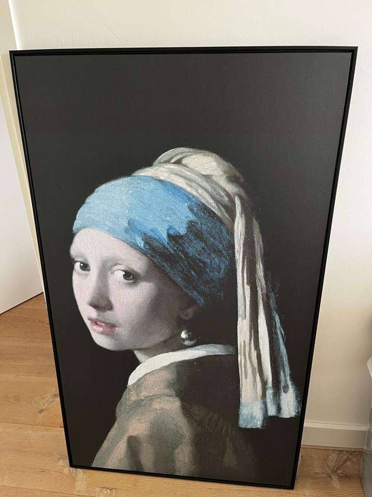 Meisje met de Parel Canvas Schilderij, Ophalen of Verzenden