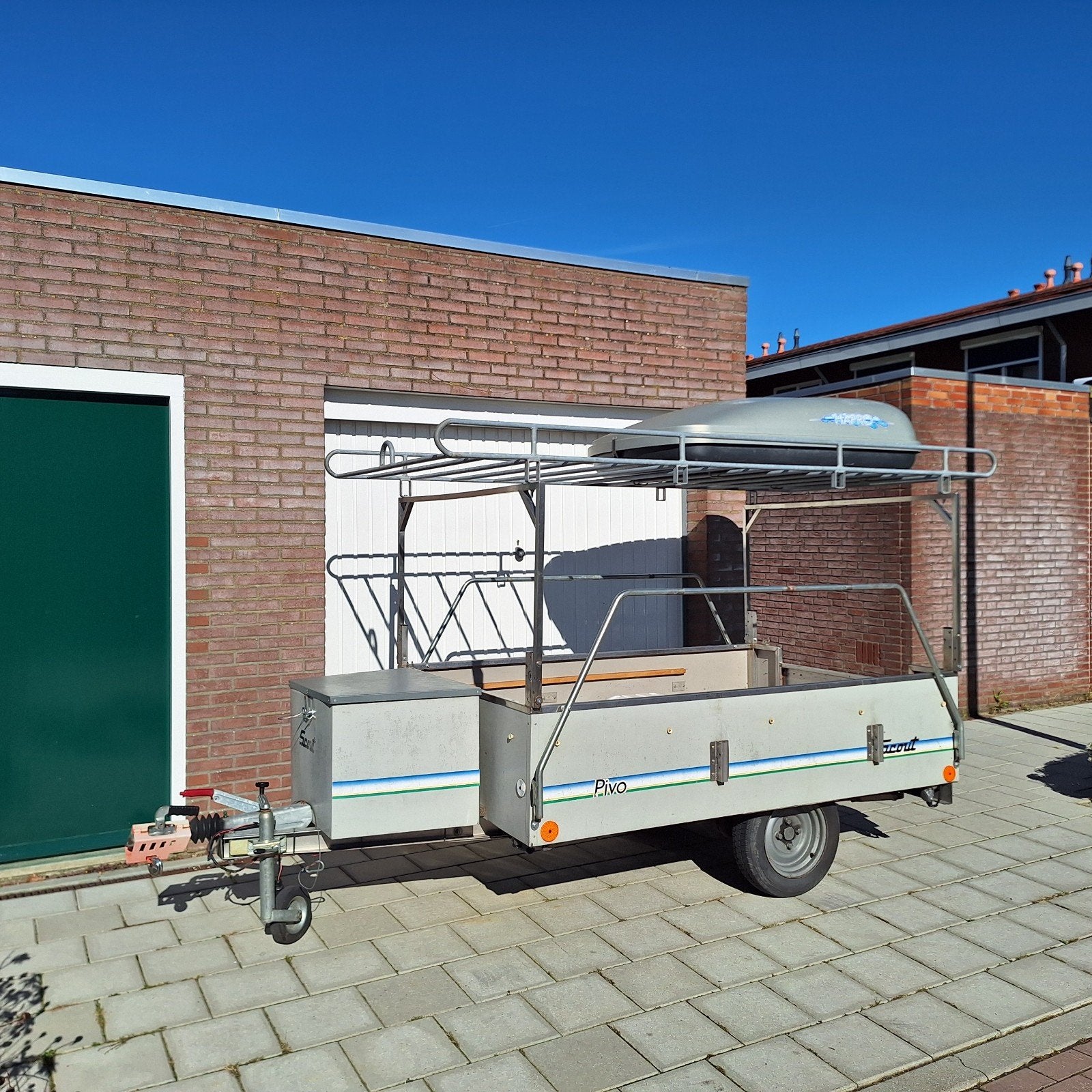 te koop multifunctionele aanhanger met Alko 700kg as, Ophalen, Gebruikt, Overige typen, Minder dan 2 meter