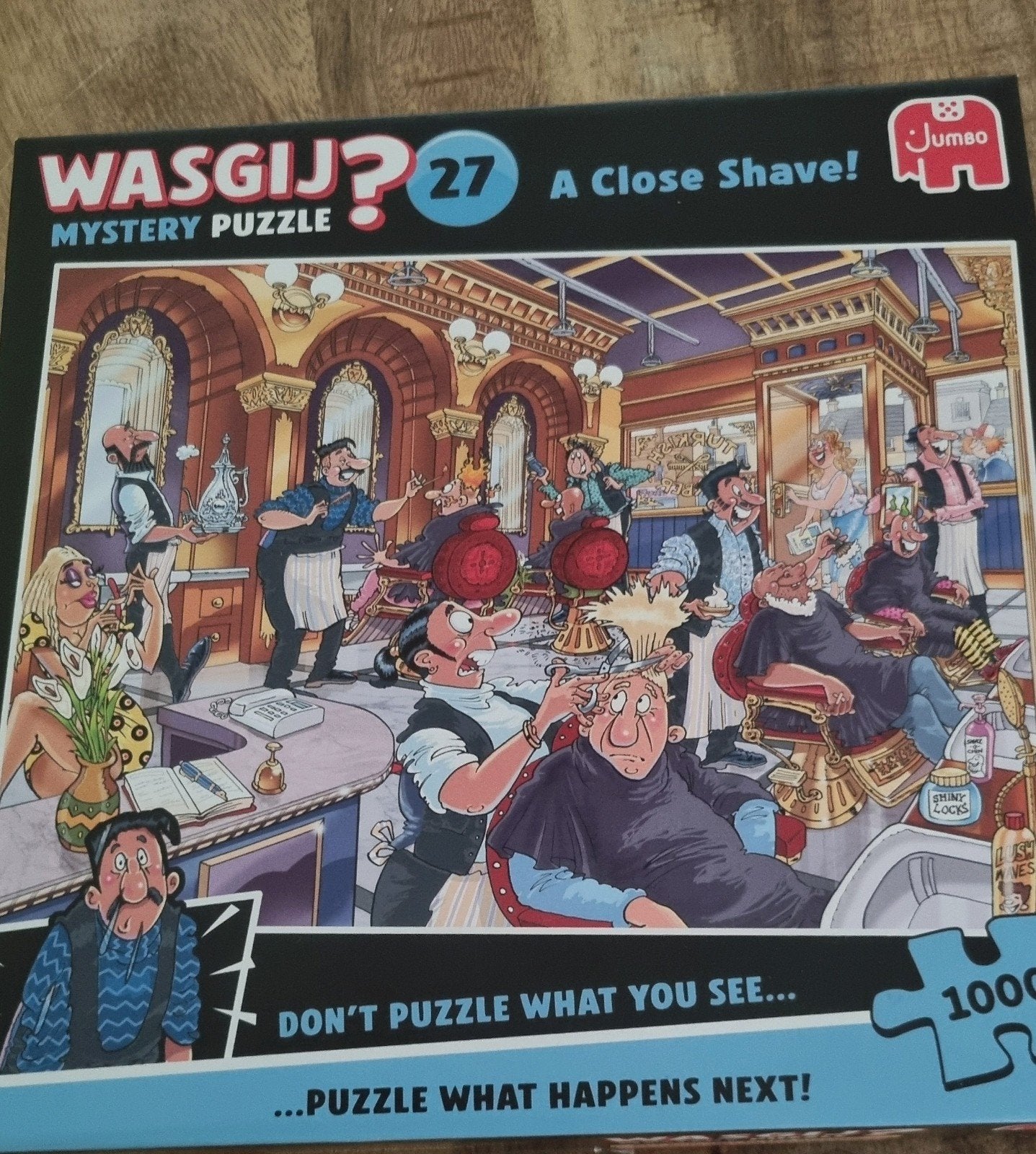 Wasgij? Mystery Puzzel 27: A Close Shave! (1000 stukjes), Ophalen of Verzenden, Gebruikt