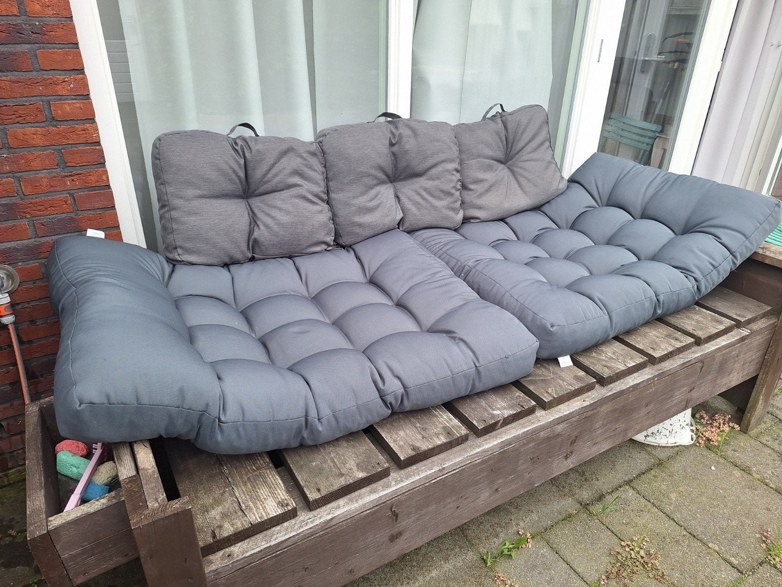 LIVARNO Palletkussenset, Tuin en Terras, Ophalen, Zo goed als nieuw, Textileen