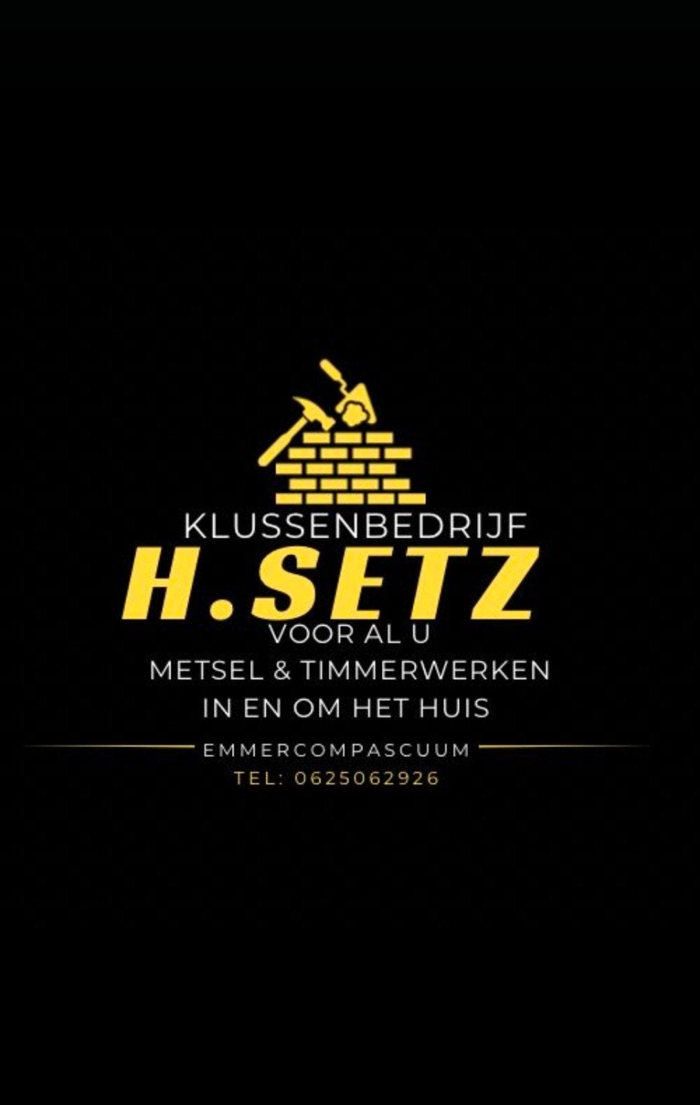 Metselaar timmerman., Eén persoon