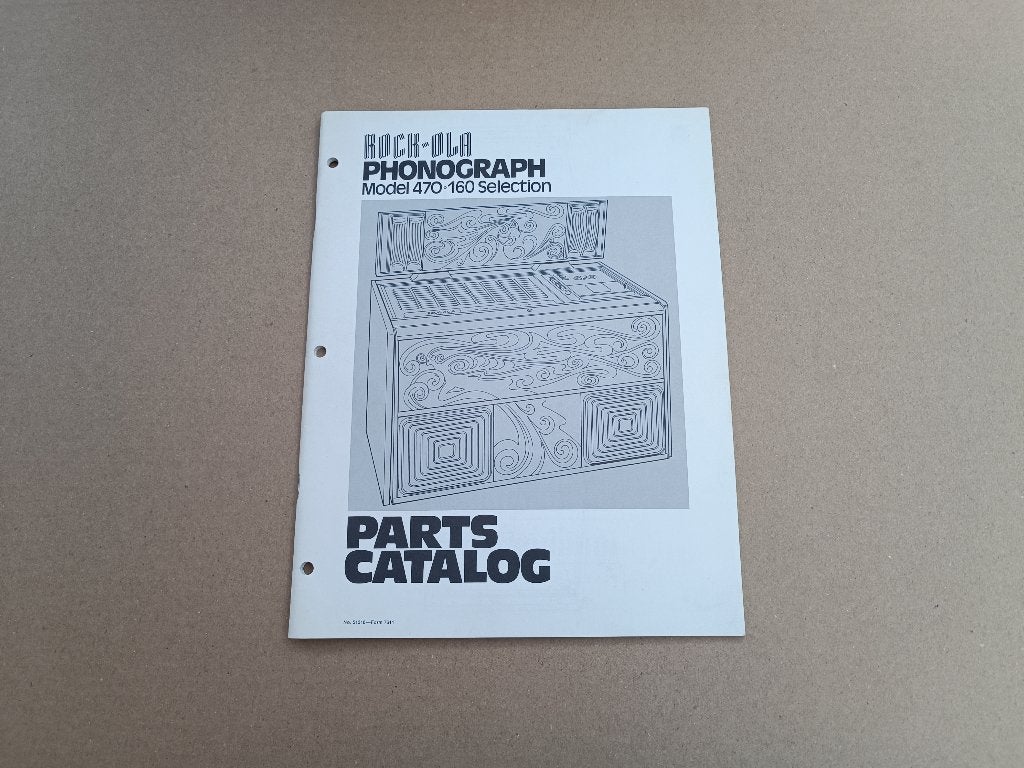 Parts Catalogus Rock-Ola 470 (1977) jukebox, Verzenden, Gebruikt, 1950 tot 1960, Seeburg
