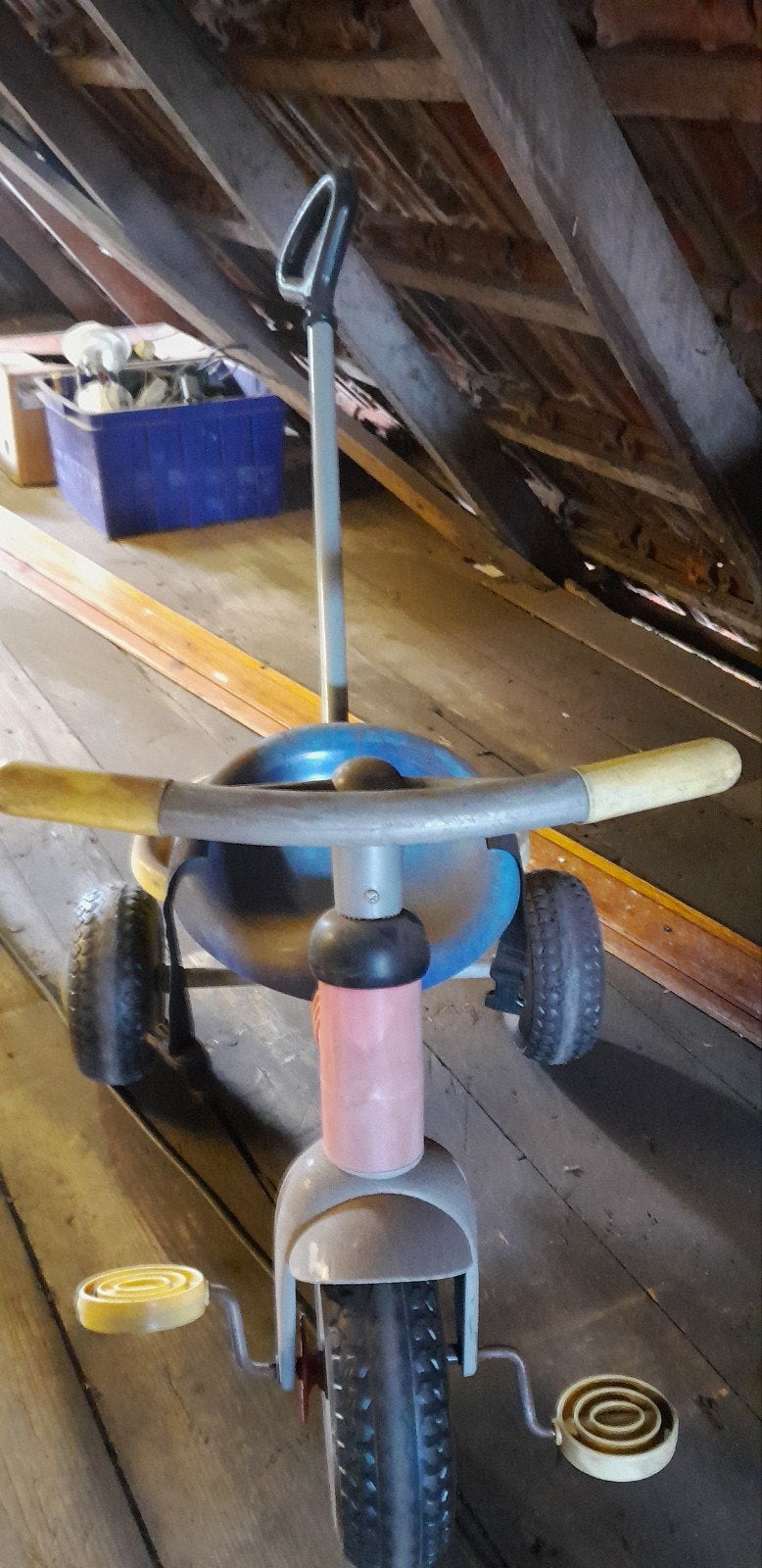 3 wieler met duwstok, Kinderen en Baby's, Speelgoed | Buiten | Voertuigen en Loopfietsen, Ophalen of Verzenden