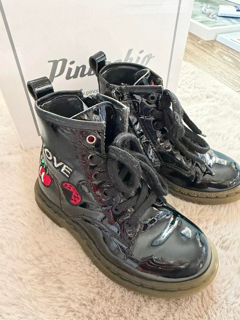Stoere lakleren Pinocchio boots – maat 27, Meisje, Ophalen of Verzenden, Laarzen, Zo goed als nieuw