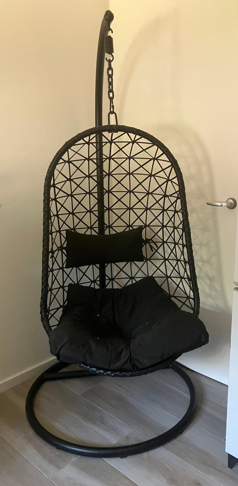 Hangstoel Swing met standaard. Ei, Ophalen, Ei, Gebruikt, Zwart