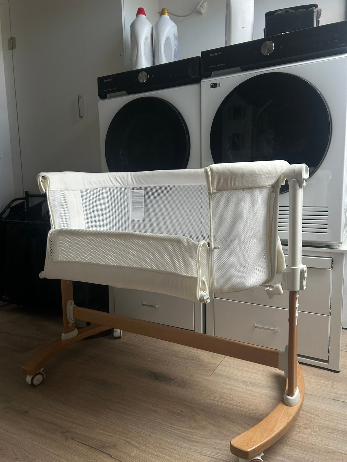 Petite & Mars Glory 2in1 co-sleeper wit, Kinderen en Baby's, Babywiegjes en Ledikanten, Ophalen, Zo goed als nieuw, Wieg