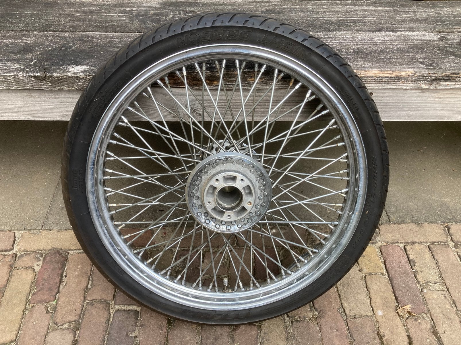 Voorwiel Velg 21” Harley-Davidson (gedeukt!), Ophalen, Gebruikt