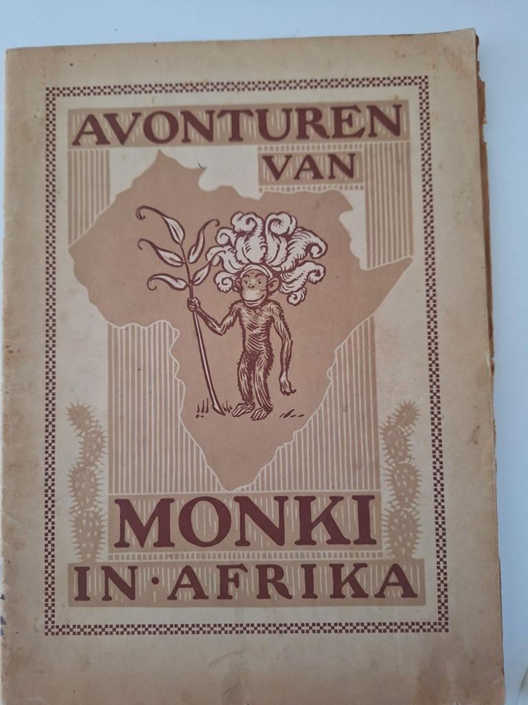 Avonturen van Monki in Afrika - Vintage Kinderboek, Ophalen of Verzenden, Gelezen