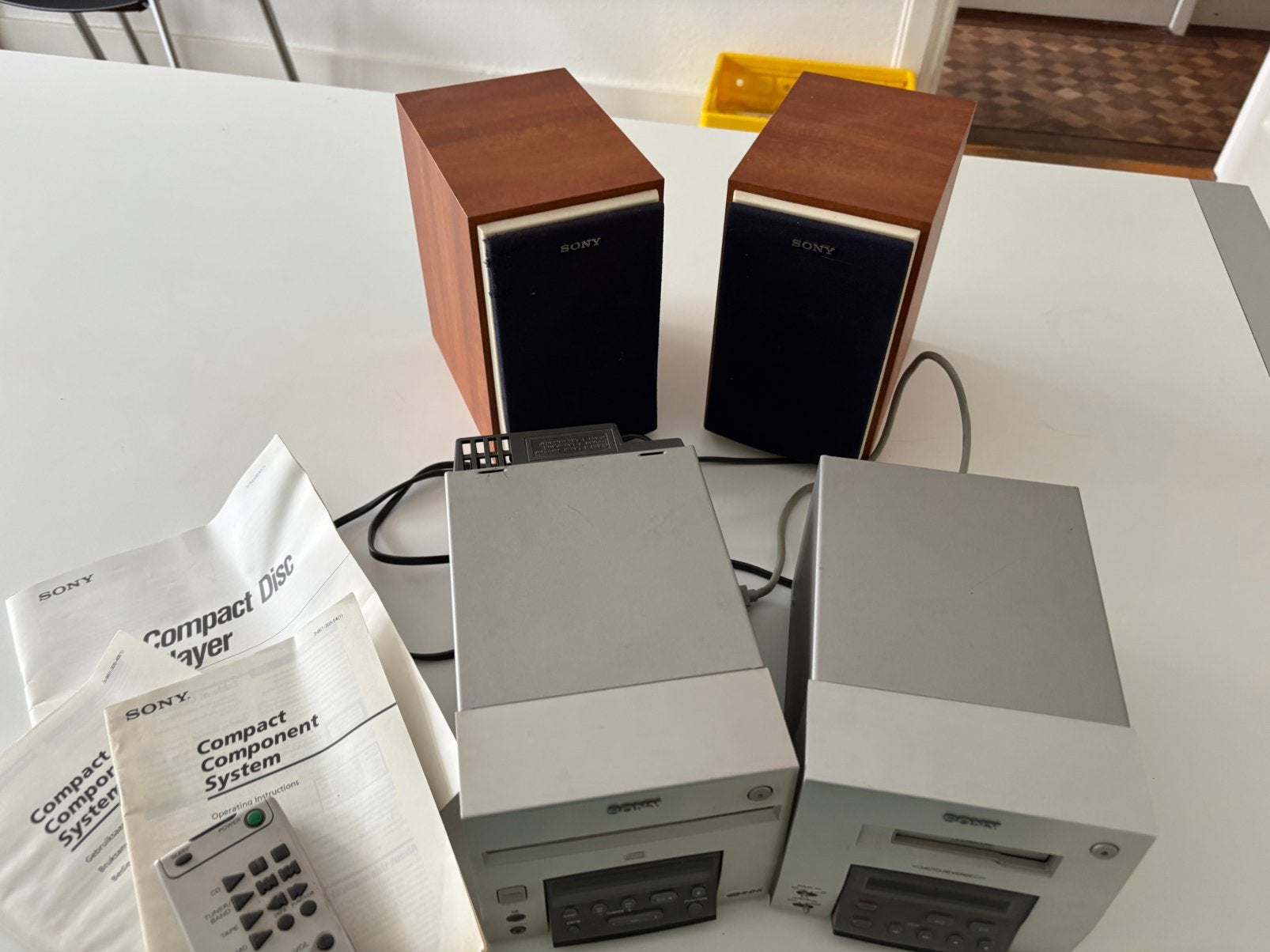 Radio,cassette en cd speler met boxen, Ophalen, Gebruikt, Losse componenten, Tuner of Radio