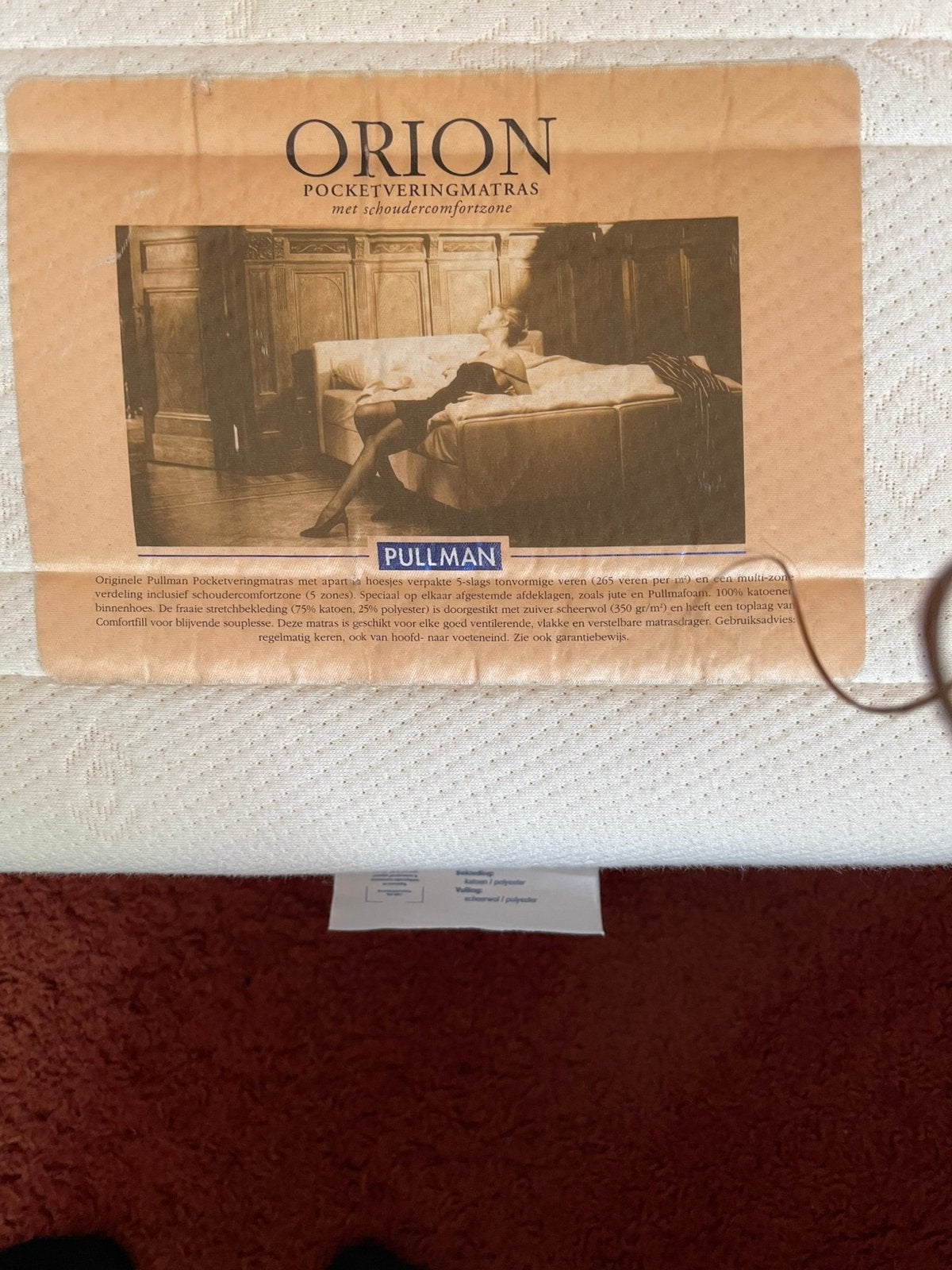 Pullman matras 90x2.00, Ophalen, Overige materialen, Gebruikt, 90 cm