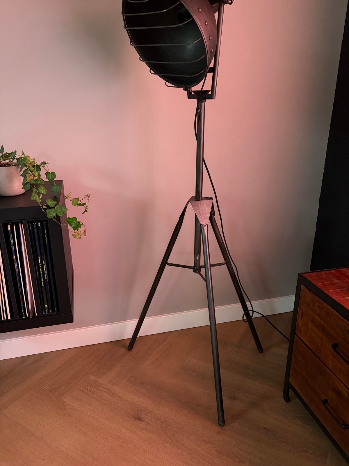 Industriële staande lamp, Ophalen, Zo goed als nieuw, Metaal, 150 tot 200 cm