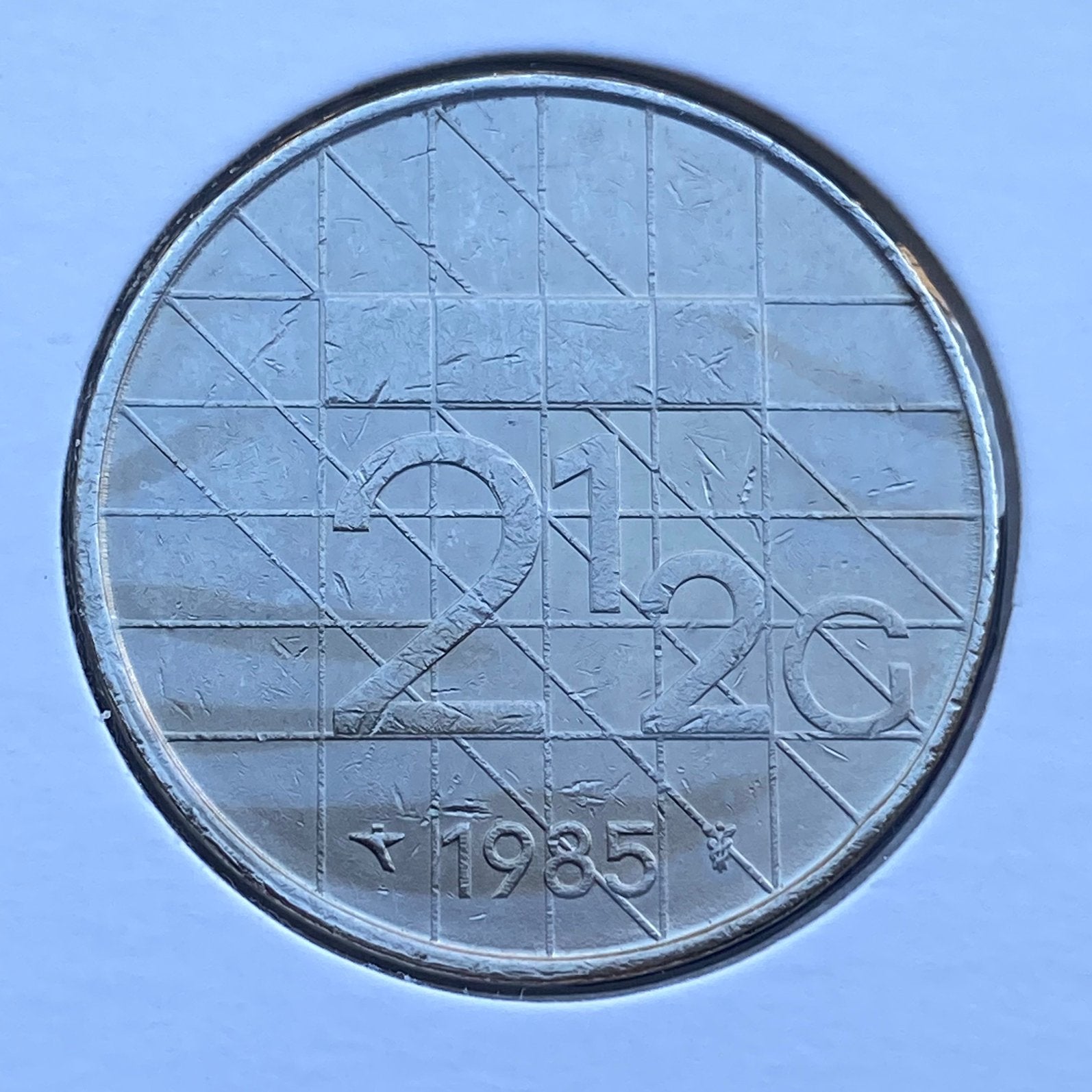2.5 Gulden / Rijksdaalder uit 1985 van Beatrix, Verzenden, Koningin Beatrix, 2½ gulden, Losse munt