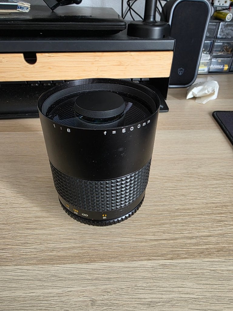 500mm f/8 spiegeltelelens, Audio, Tv en Foto, Ophalen of Verzenden, Telelens
