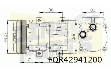Ford Escort (9/90-12/00) (benz.) compressor AC OES! 1021290