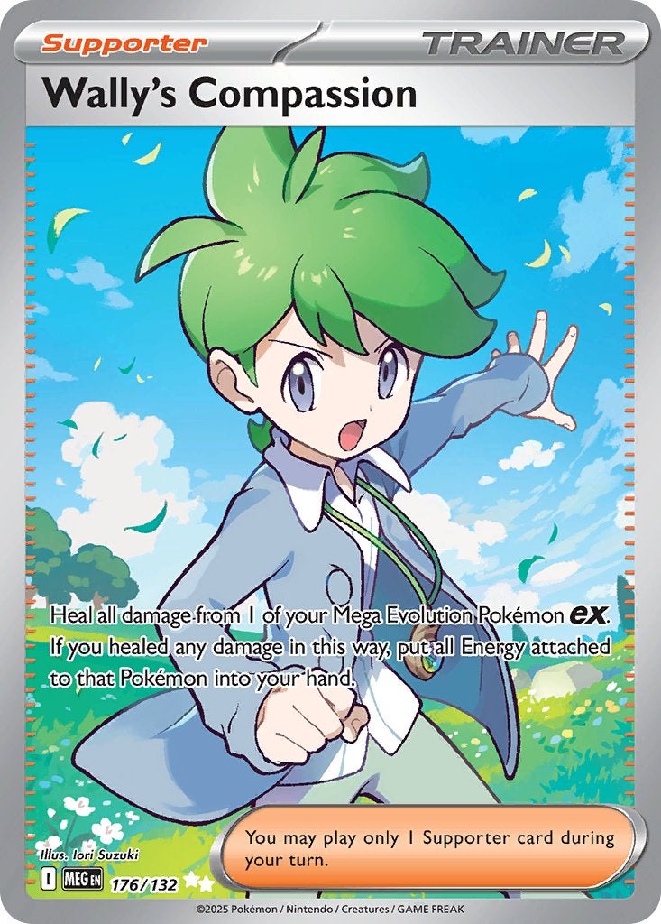 Wally's Compassion 176 - Mega Evolution Trainerkaart, Ophalen, Zo goed als nieuw, Losse kaart
