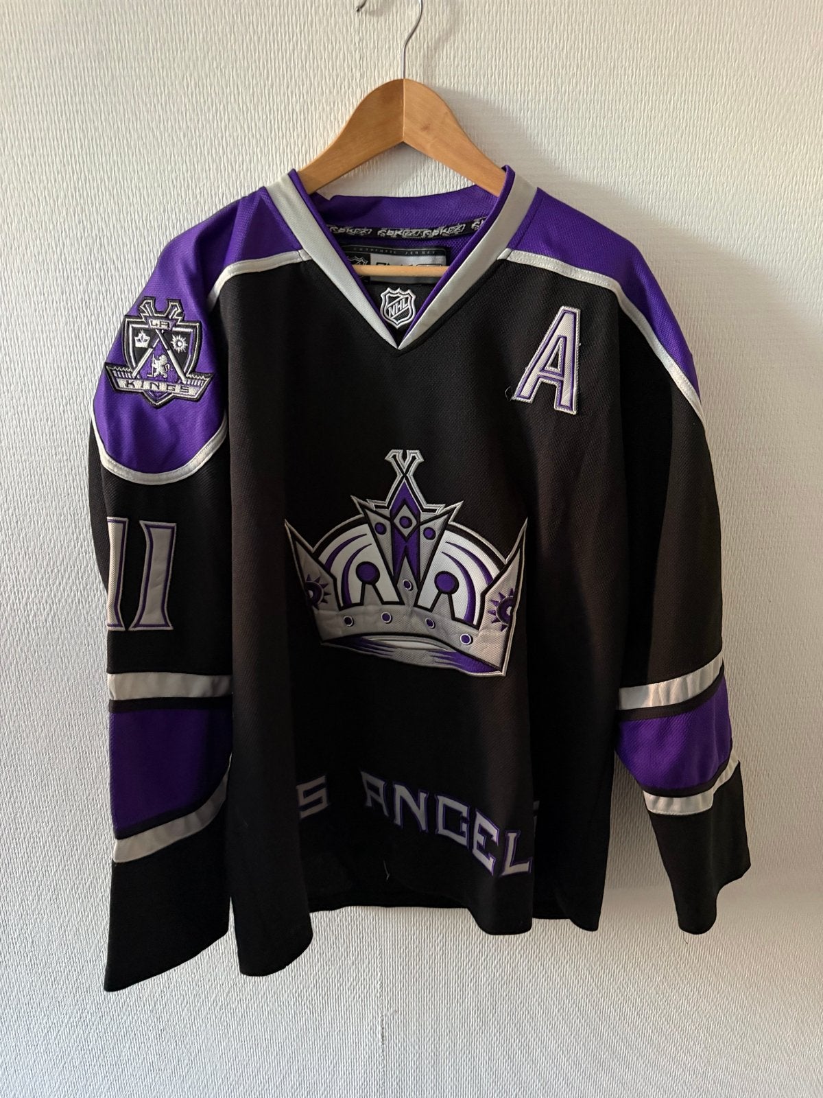 LA Kings KOPITAR #11 Reebok NHL ijshockey shirt maat M, Zwart, Overige typen, Zo goed als nieuw, Verzenden