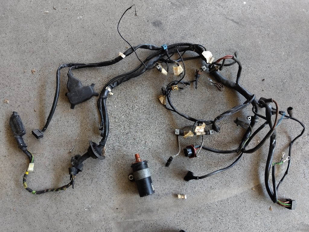 BMW e28 motor-kabelboom + ecu + lmm + bobine, Ophalen, Gebruikt, BMW