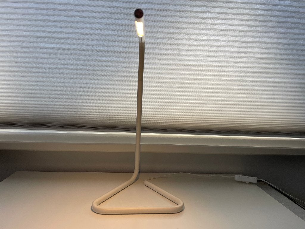 D921 Ikea Bureaulamp Tafellamp LED draaibaar Wit, Bureaulamp, Wit, Ophalen of Verzenden, IKEA