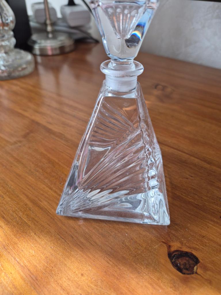 Vintage kristallen karaf met stop, Ophalen