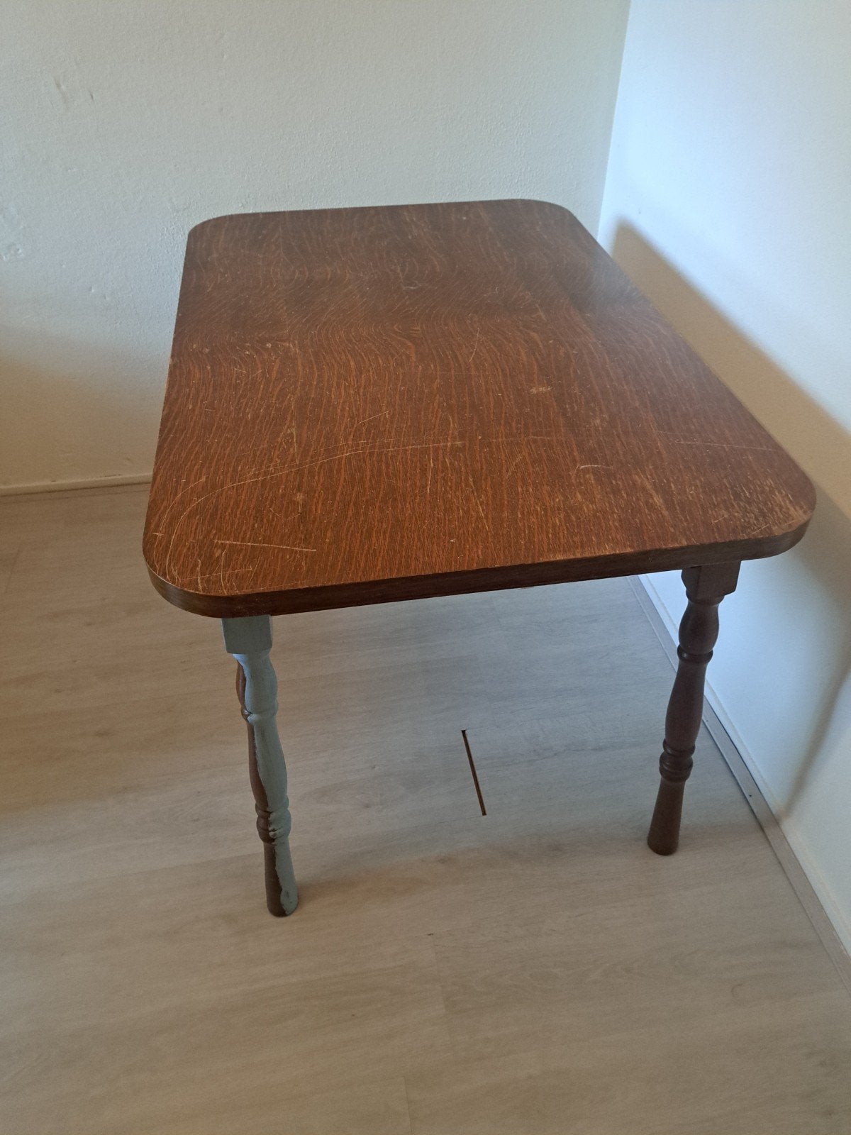 Vintage houten tafel - opknapper, Huis en Inrichting, Ophalen, Gebruikt, 100 tot 150 cm, 50 tot 100 cm