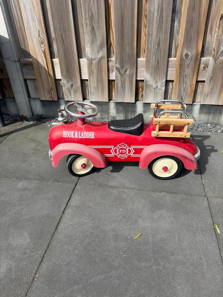 Vintage Brandweer Loopauto "Hook & Ladder", Ophalen of Verzenden, Gebruikt
