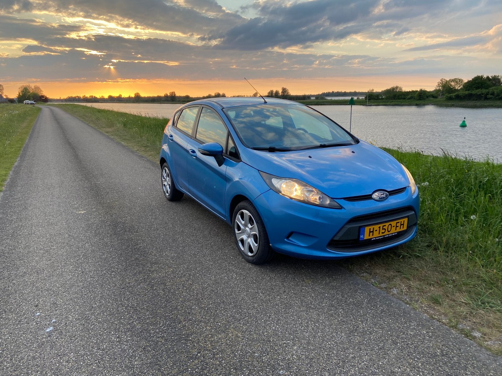 Ford Fiësta 1.25 60KW 5DR 2009 Blauw, Auto's, Ford, Stof, 1242 cc, Blauw, Handgeschakeld