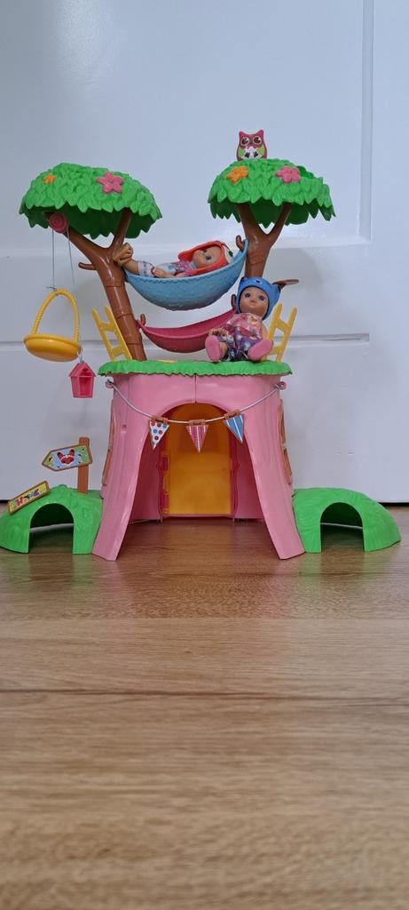 Chou chou birdies boomhuis speelset, Kinderen en Baby's, Speelgoed | Poppenhuizen, Ophalen, Gebruikt, Poppenhuis
