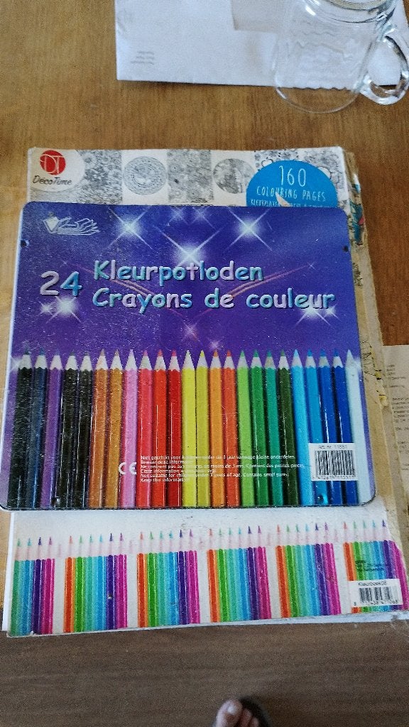 gratis mandala boek/kleurpotloden, Ophalen, Gebruikt, Overige typen