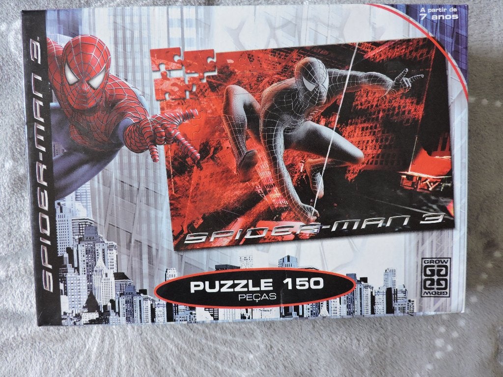 Puzzel Spiderman, Ophalen, Minder dan 500 stukjes, Gebruikt, Legpuzzel