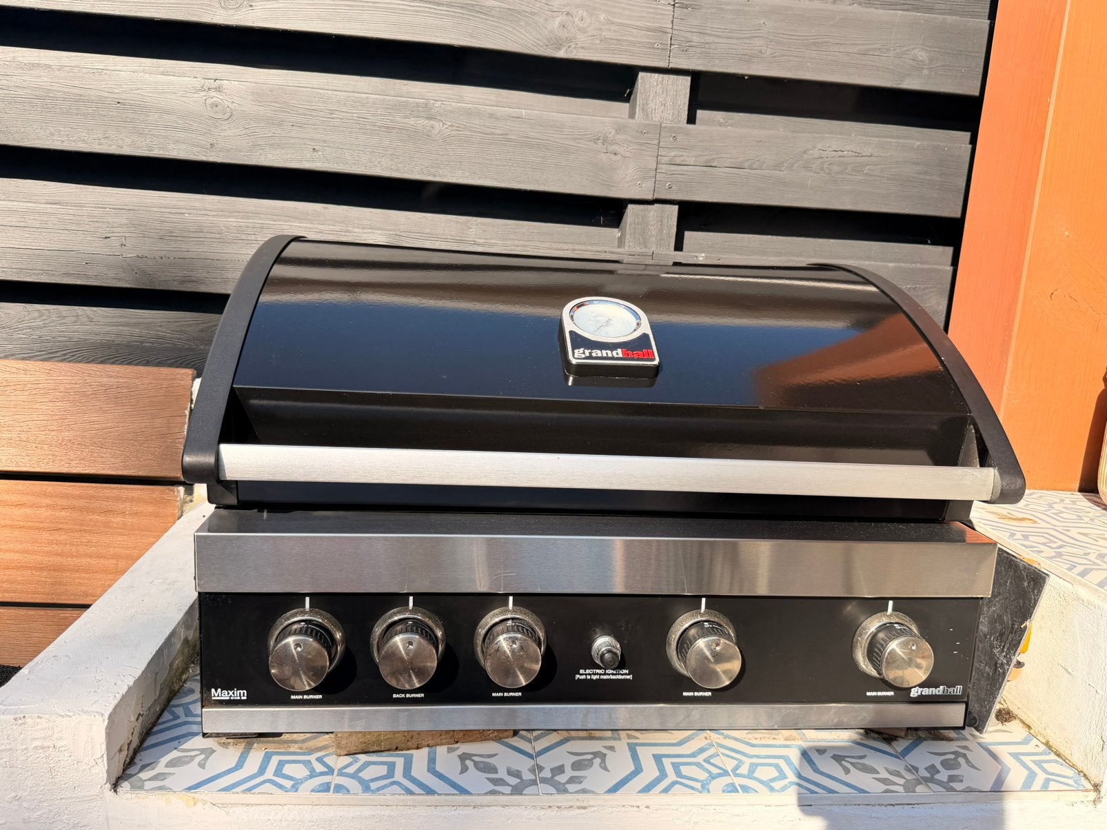Grandhall Maxim G4 gasbarbecue | 4 branders + achterbrander, Ophalen, Gebruikt