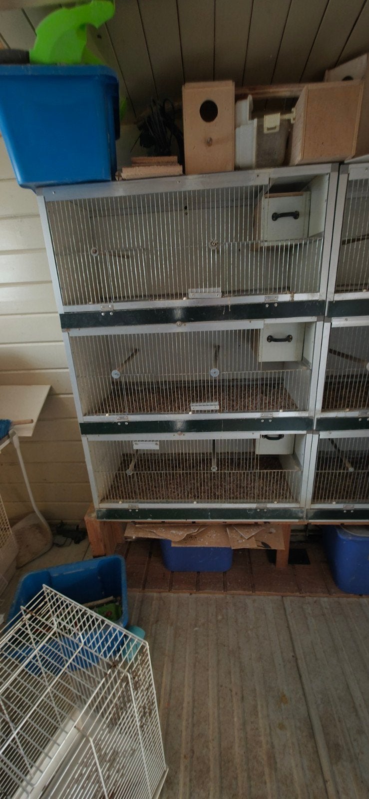 6 kweekkooien vogels., Dieren en Toebehoren, Ophalen, Gebruikt, Metaal, Broedkooi of Kweekkooi
