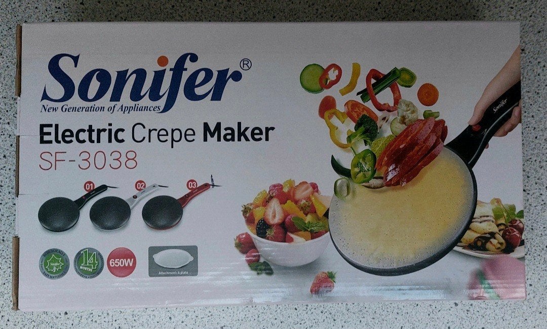 Sonifer Pannenkoekmaker/Electric Crepe Maker voor €29, Ophalen of Verzenden, Nieuw