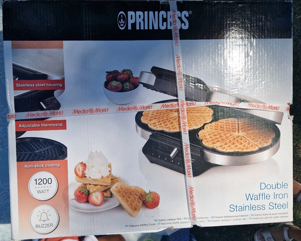 Dubbel wafelijzer van Princess | NIEUW, Ophalen of Verzenden, Nieuw