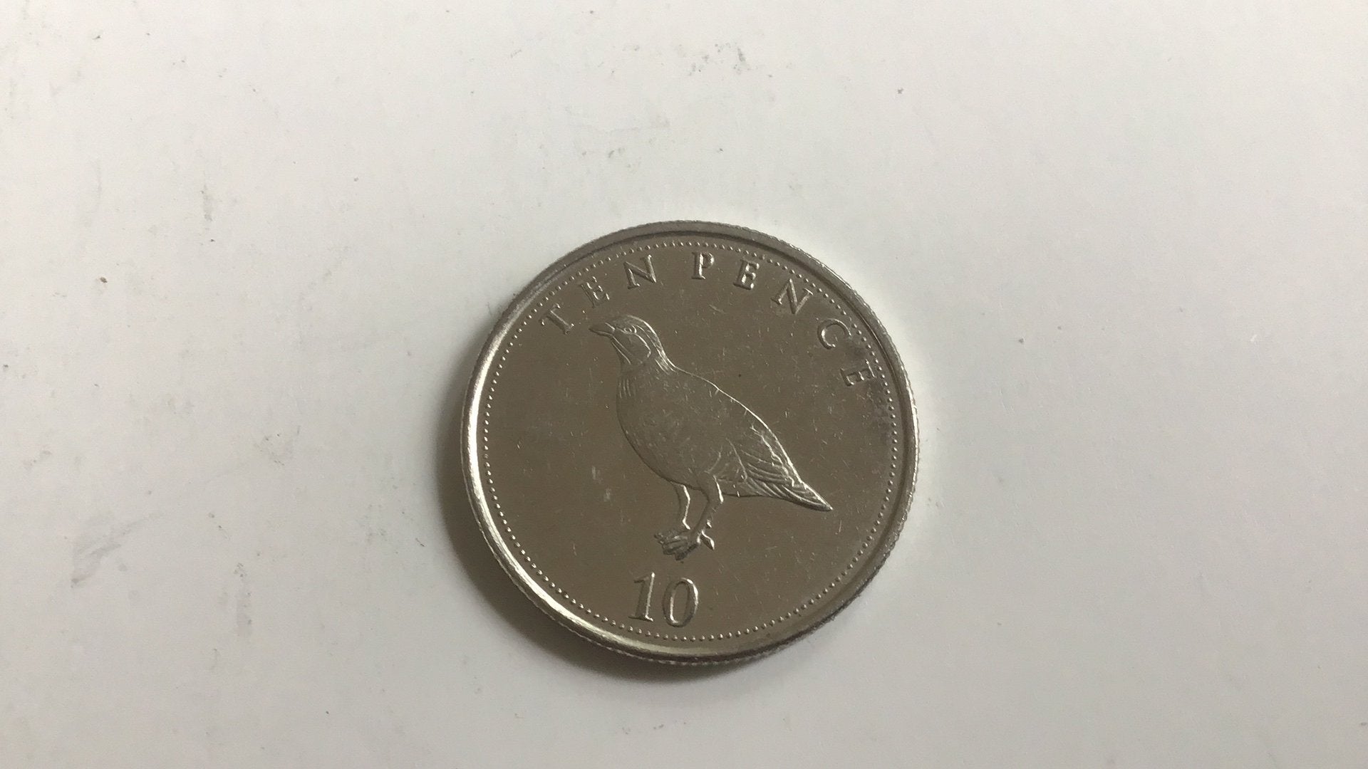 Gibraltar 10 pence 2014., Postzegels en Munten, Ophalen of Verzenden, Overige landen
