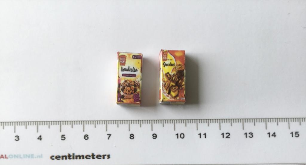 Poppenhuis miniaturen speculaas en kruidnoten mix 181, Ophalen of Verzenden, Nieuw, Poppenhuis